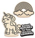Unicorn Clay Colouring Kit