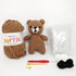 Knitty Critters Hello Softies Crochet Kit: Hugo The Bear