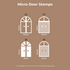 Door Stamp Set of 18 | Buy Online from The Home Crafters