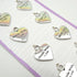 Dovecraft Metal Heart Charms: Made With Love - 8pc | Buy Online from The Home Crafters