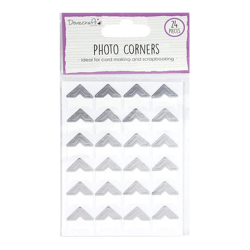 Dovecraft Metallic Photo Corners - 24pk | Buy Online from The Home Crafters