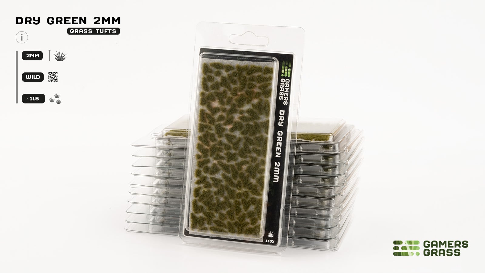 Gamers Grass Dry Green 2mm | Buy Online from The Home Crafters