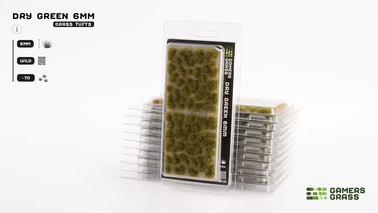 Gamers Grass Dry Green 6mm - Wild