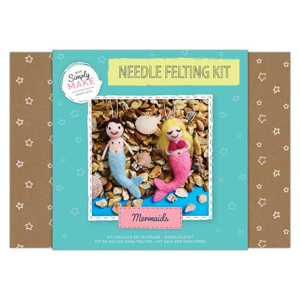 Simply Make: Needle Felting Craft Kit - Mermaids