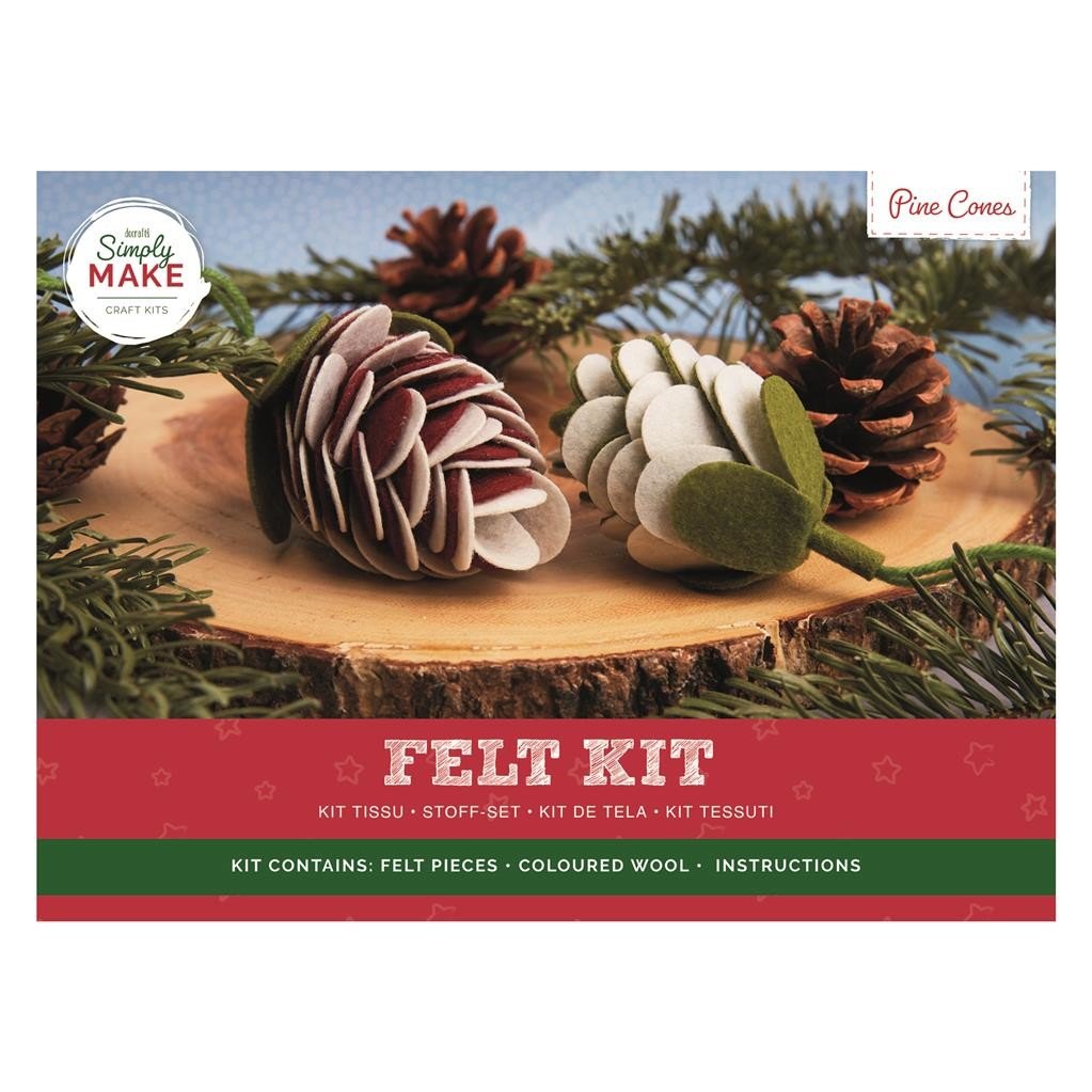 Simply Make Felt Craft Kit - Pine Cones | Buy Online from The Home Crafters
