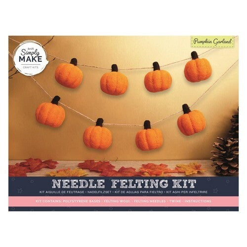 Needle Felt Kit - Pumpkin Garland