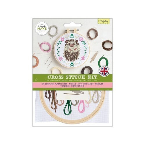 Simply Make Cross Stitch Kit - Hedgehog