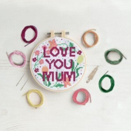 Simply Make Cross Stitch Kit - Love You Mum