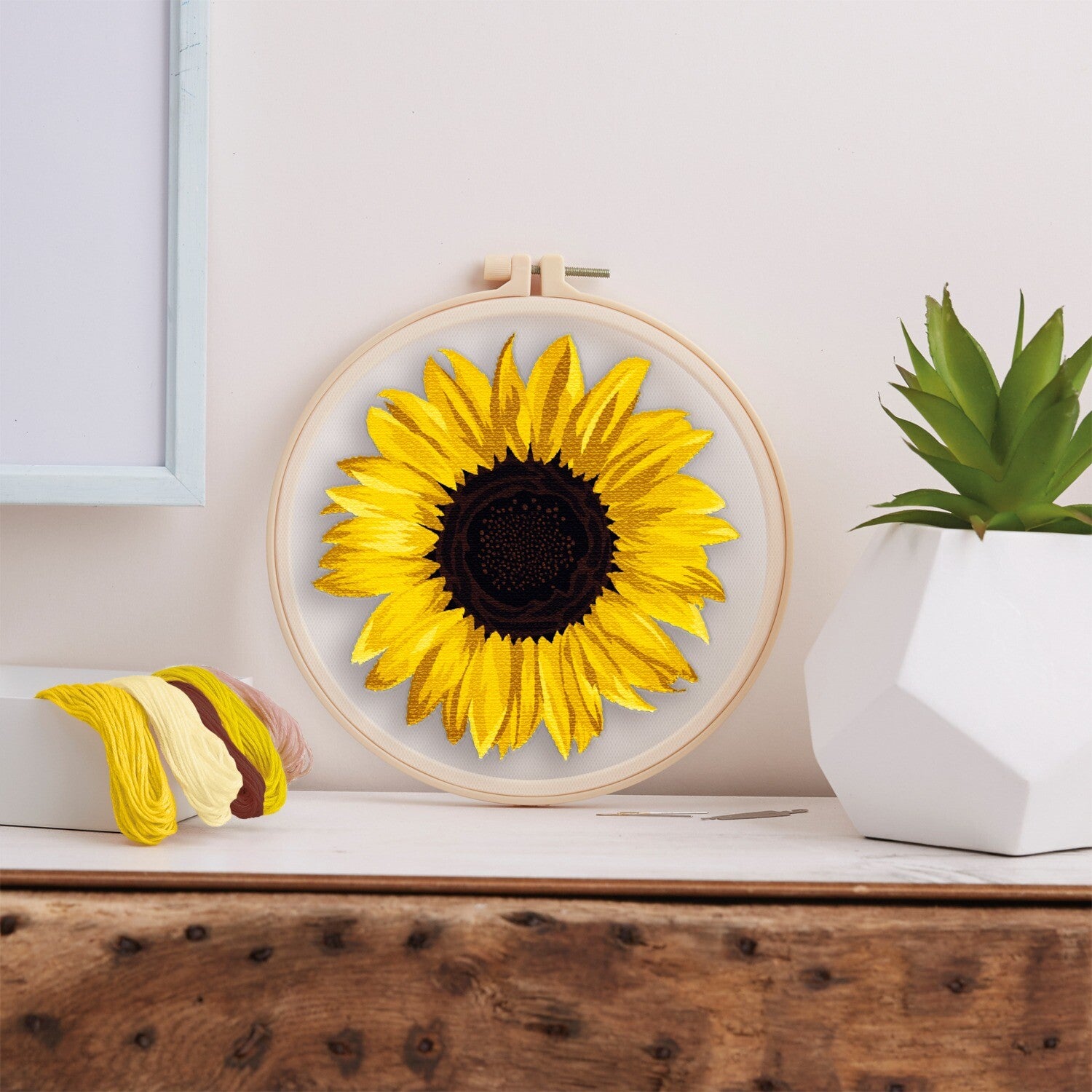 Simply Make Transparent Embroidery Kit - Sunflower