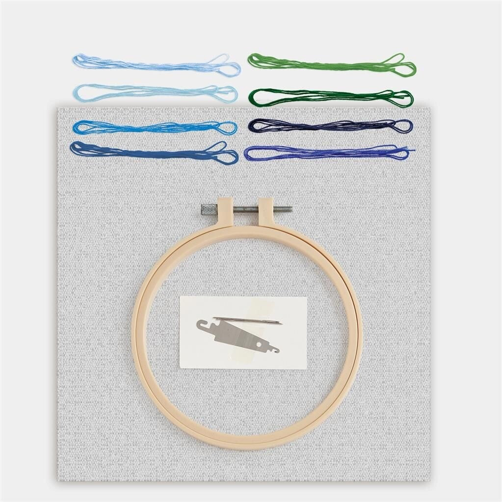 Simply Make Transparent Embroidery Kit - Bluebell