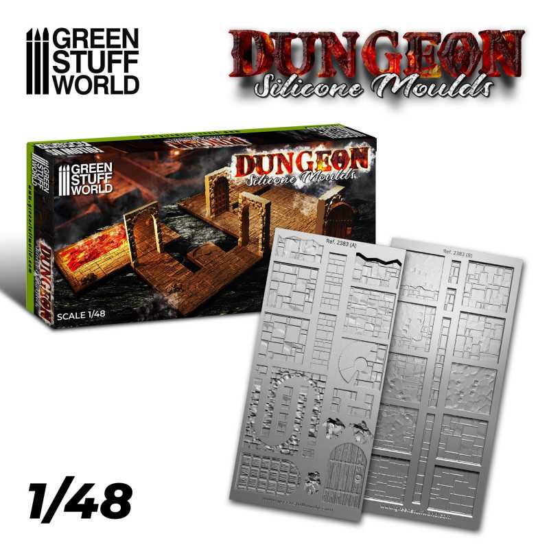 Green Stuff World: Silicone Molds - 1:48 scale Dungeon Set | Buy Online from The Home Crafters