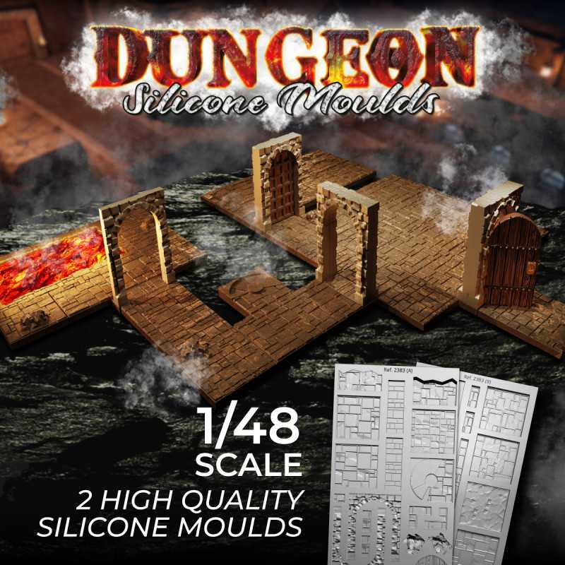 Green Stuff World: Silicone Molds - 1:48 scale Dungeon Set | Buy Online from The Home Crafters