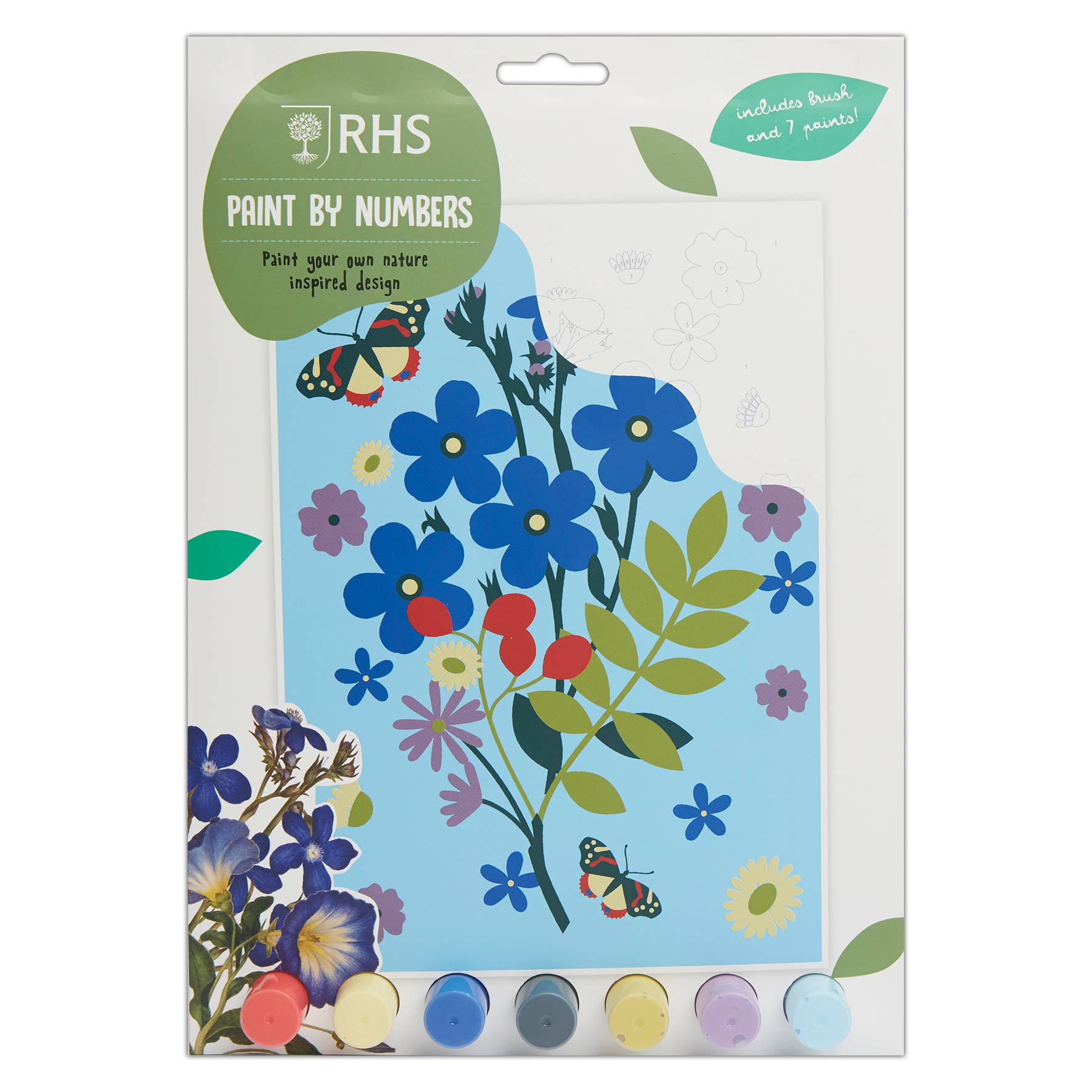 RHS Paint By Numbers For Kids: Flowers | Buy Online from The Home Crafters