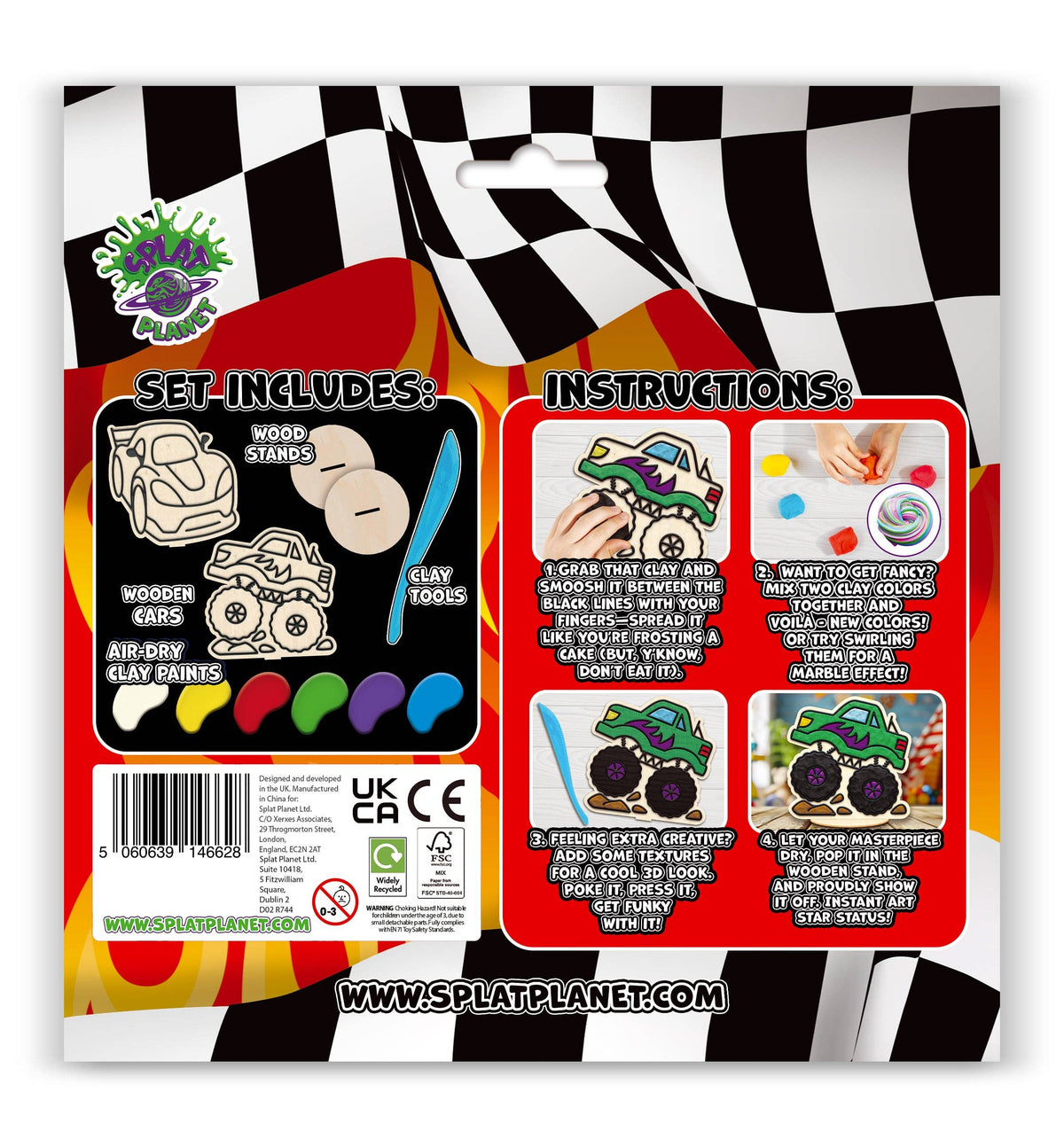 Cars Clay Colouring Kit
