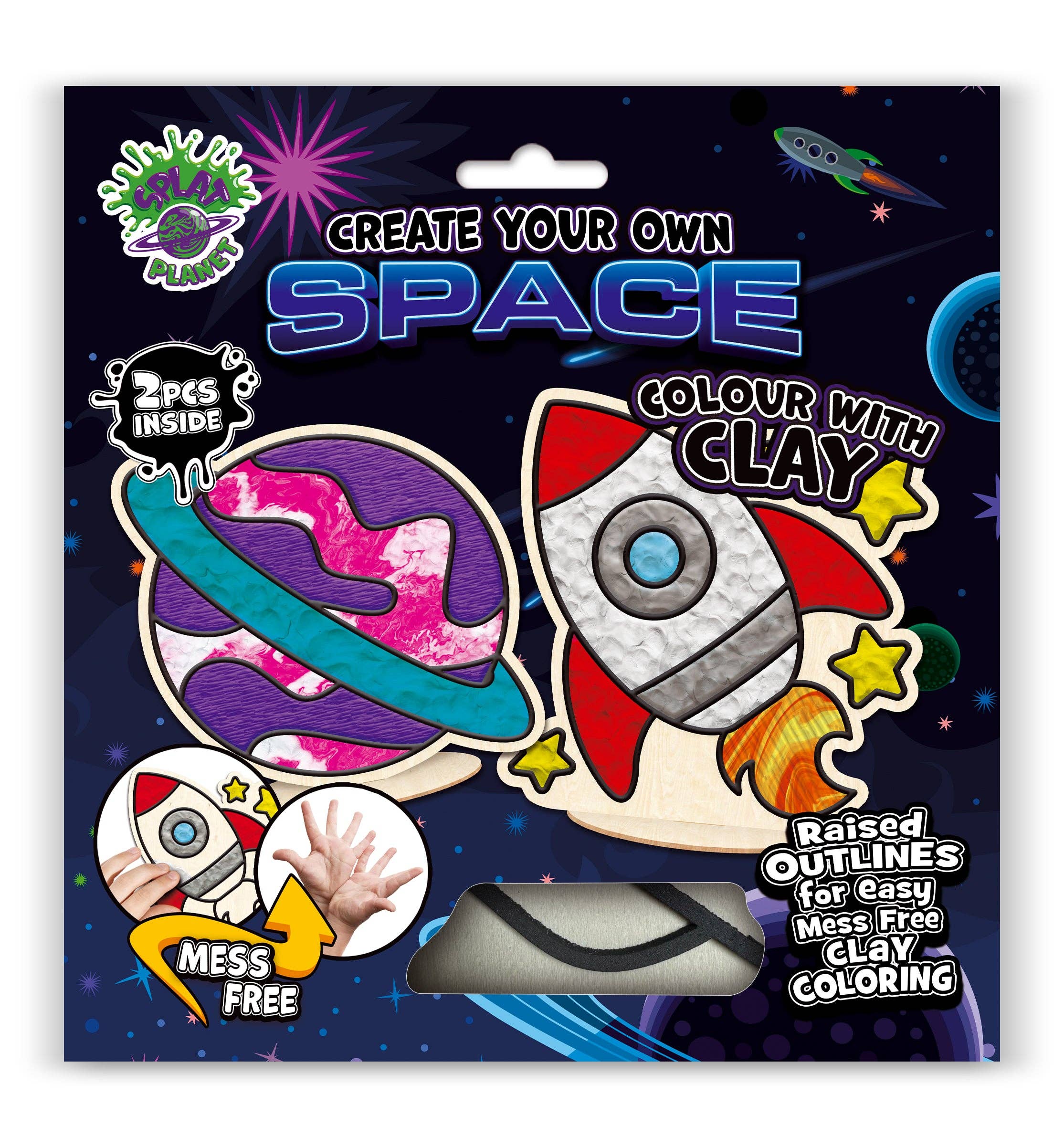 Space Clay Colouring Kit