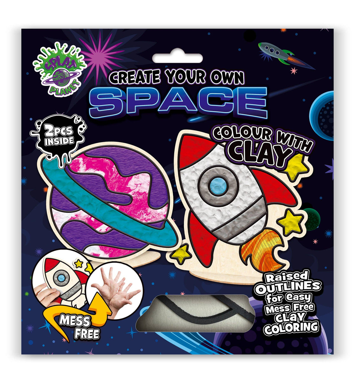 Space Clay Colouring Kit