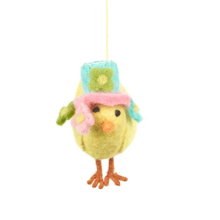 Handmade Needle Felt Easter Parade Chick