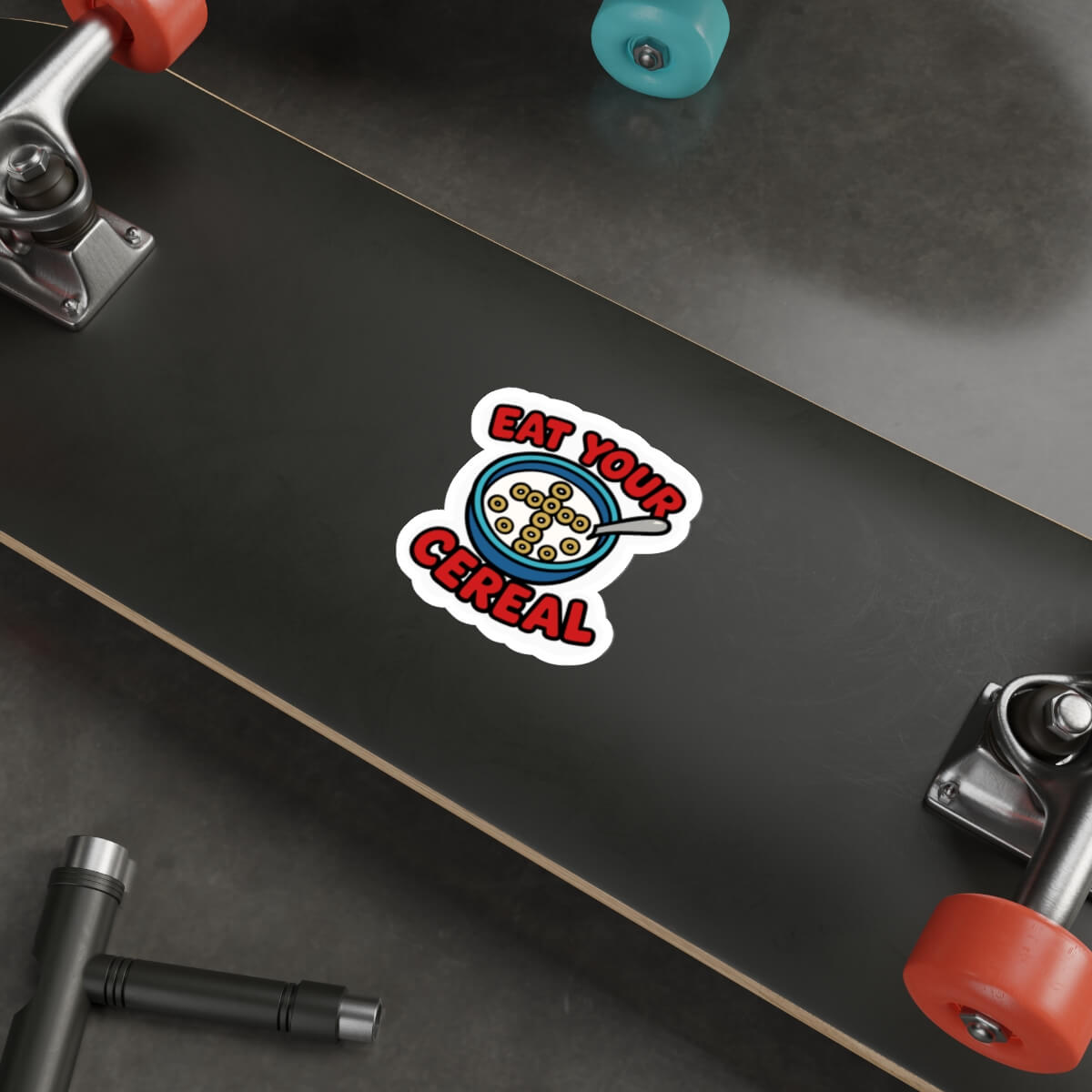 Eat Your Cereal Funny Christian Sticker | Buy Online from The Home Crafters