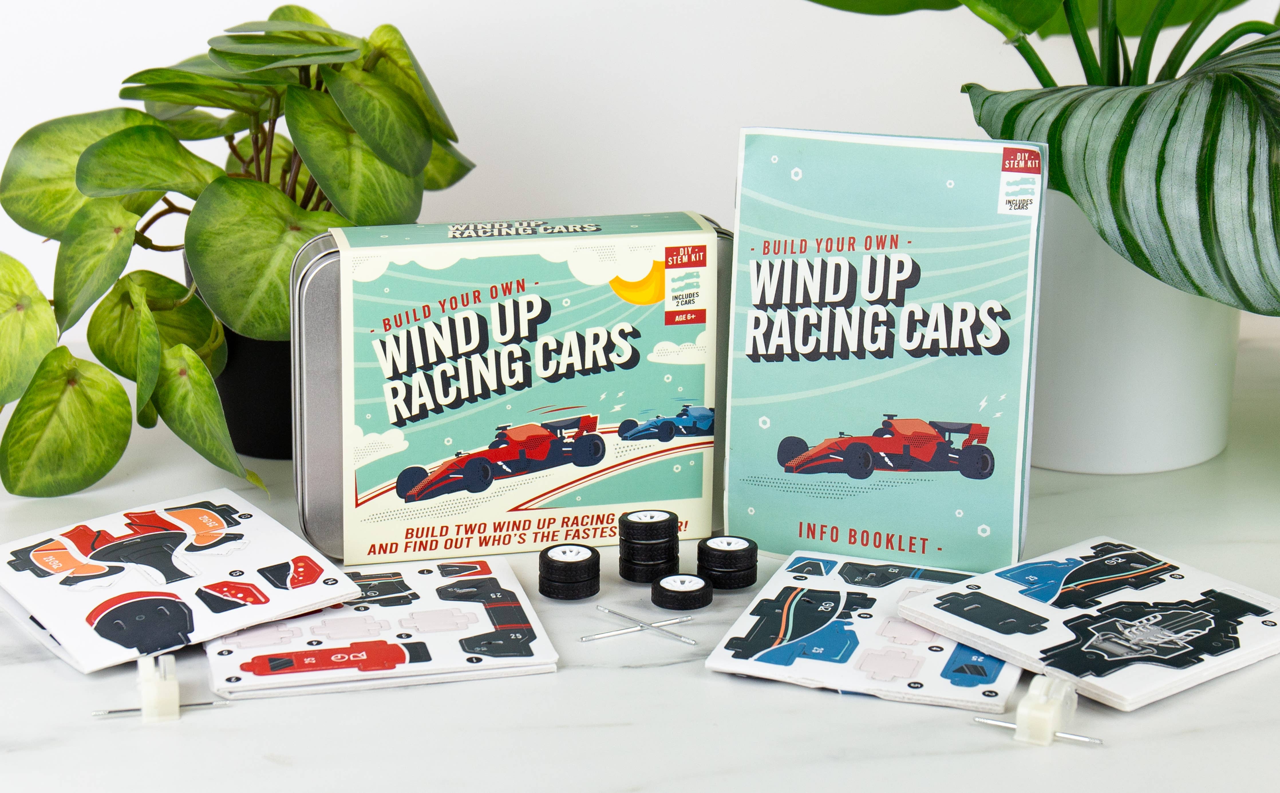 Build Your Own Wind Up Race Cars