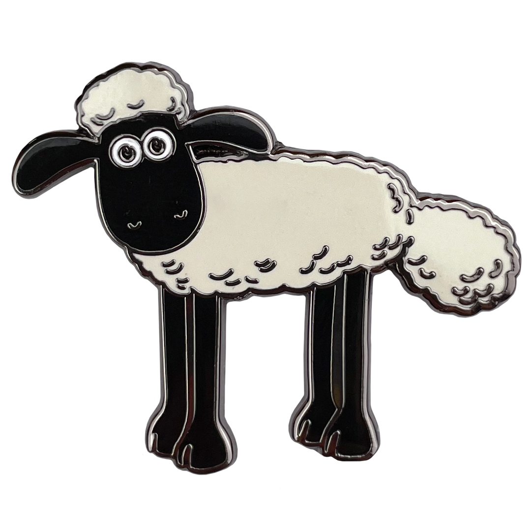 Shaun the Sheep Standing Pin Badge