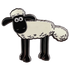 Shaun the Sheep Standing Pin Badge