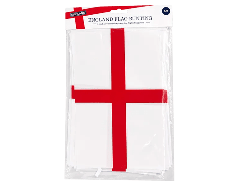England Flag Bunting - 6m | Buy Online from The Home Crafters