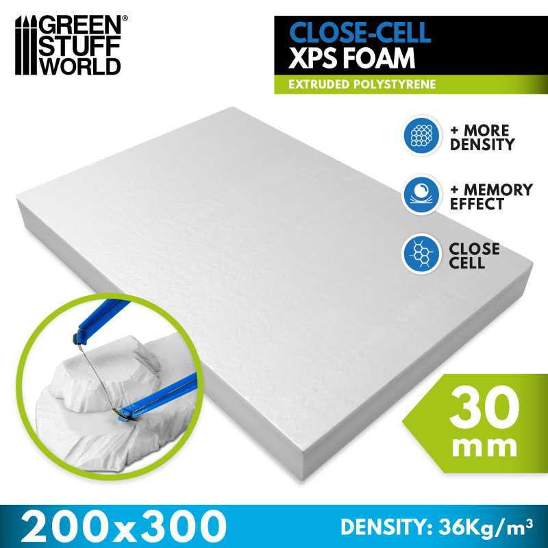 Green Stuff World: Closed Cell XPS Foam Sheet 30mm x 200 x 300mm | Buy Online from The Home Crafters