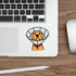 Dog Cone Cartoon Sticker – Golden Retriever Design | Buy Online from The Home Crafters
