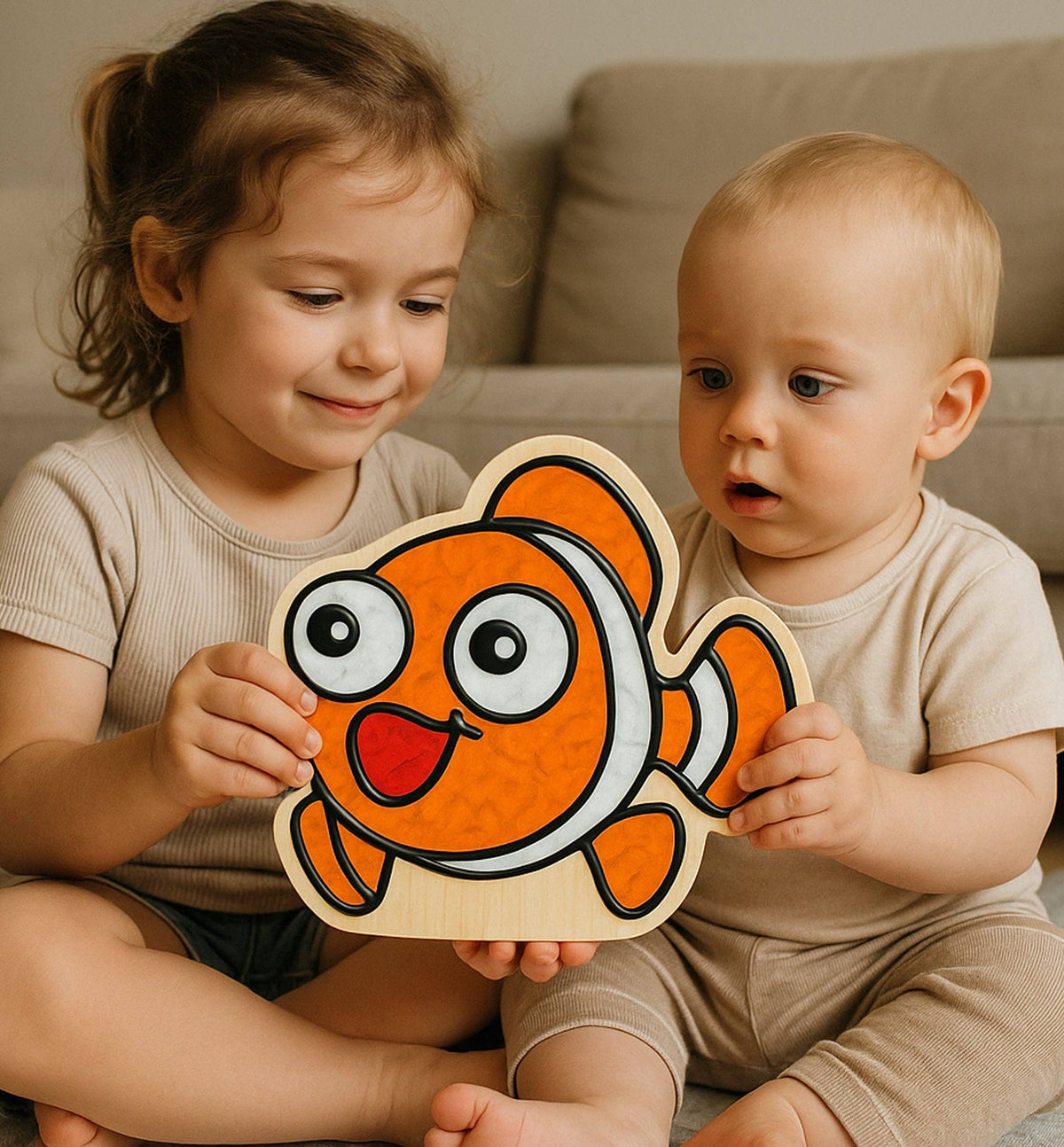 Sea Life Clay Colouring Kit