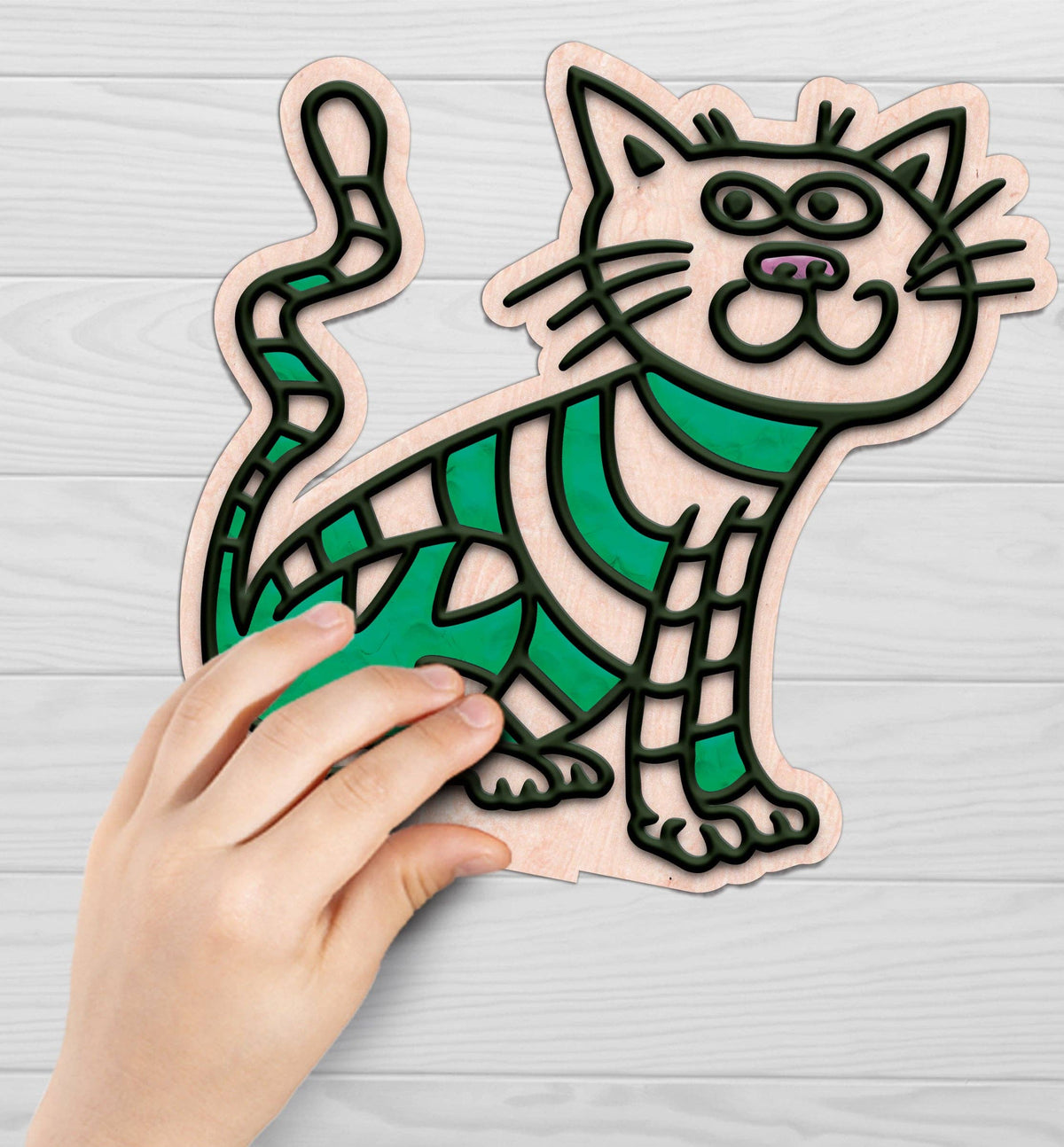 Cat Clay Colouring Kit