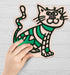 Cat Clay Colouring Kit