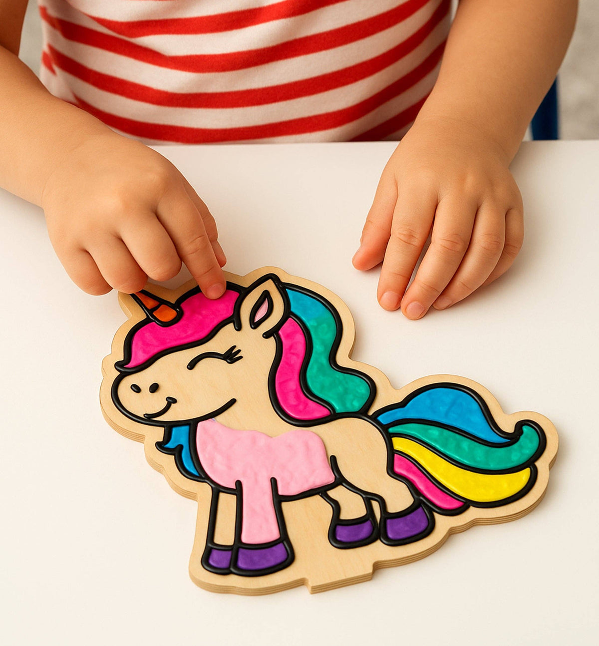 Unicorn Clay Colouring Kit