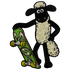 Shaun the Sheep Skateboard Sew On Patch