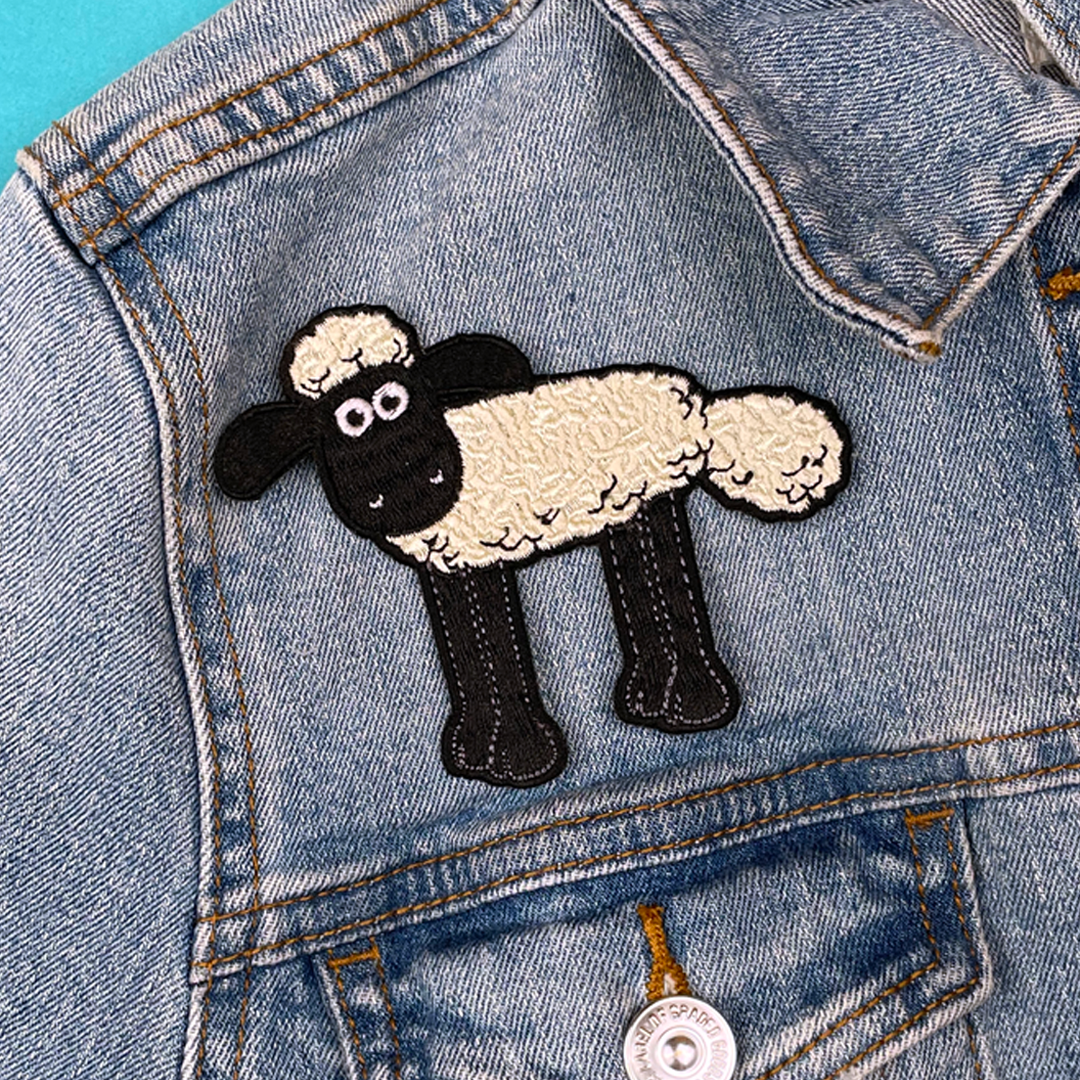 Shaun the Sheep Standing Sew On Patch