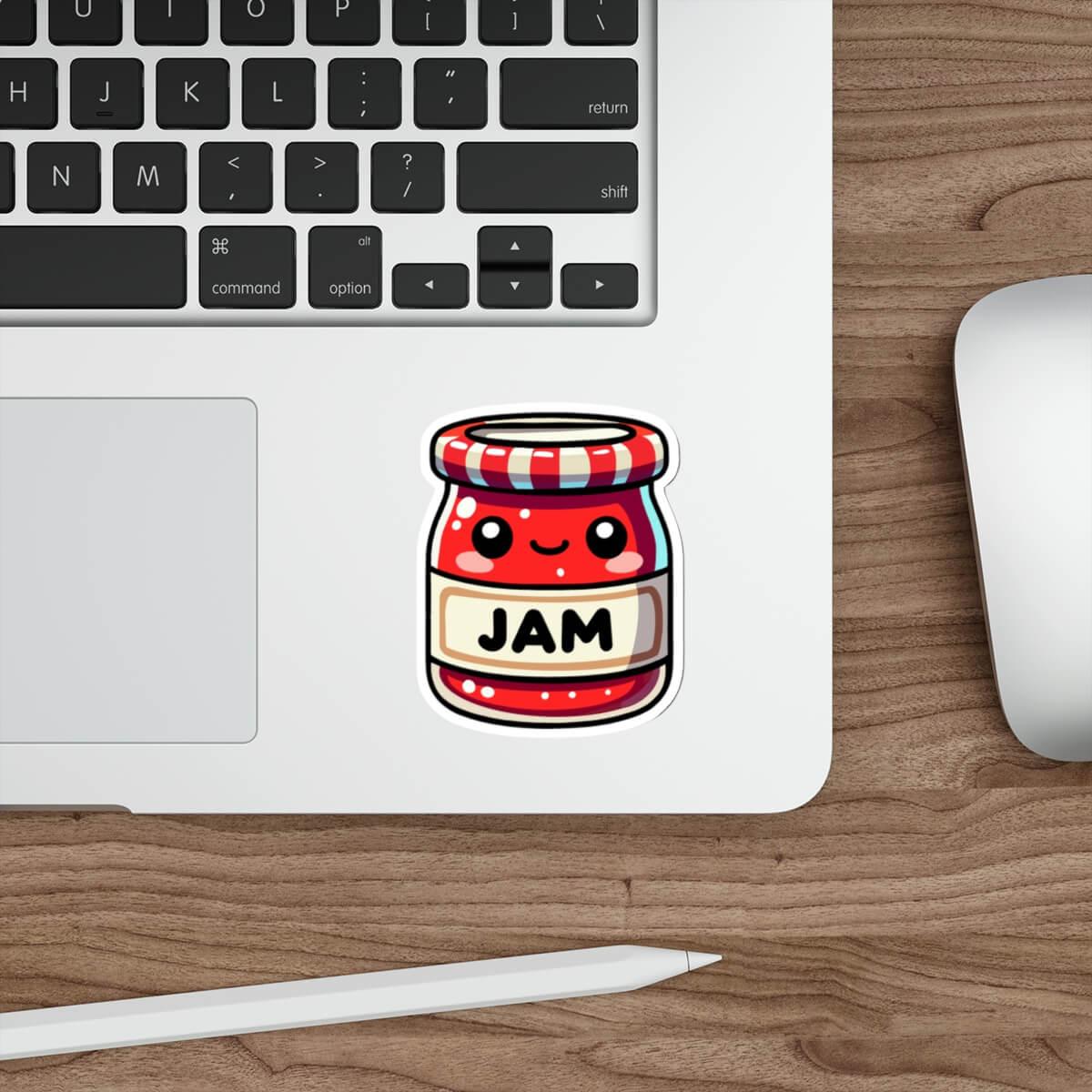 Kawaii Jam Jar Sticker – Cute Food Vinyl Sticker | Buy Online from The Home Crafters