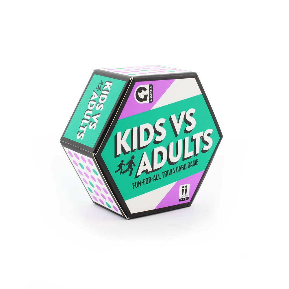 Hexagon Pocket Card Game - Kids vs Adults | Buy Online from The Home Crafters