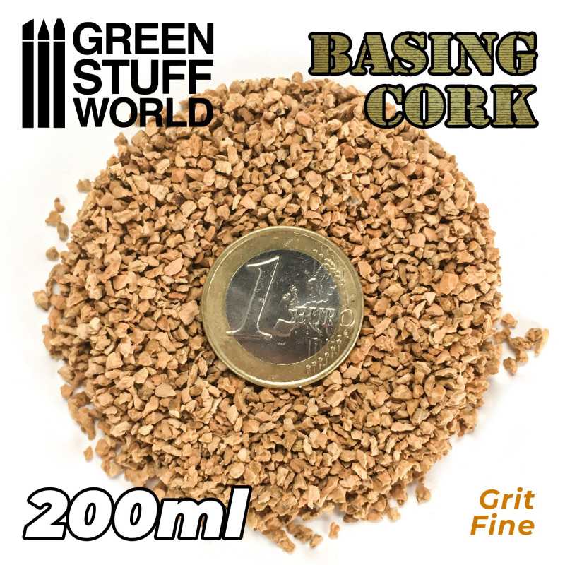 Green Stuff World: Fine Basing Cork Grit - 200ml