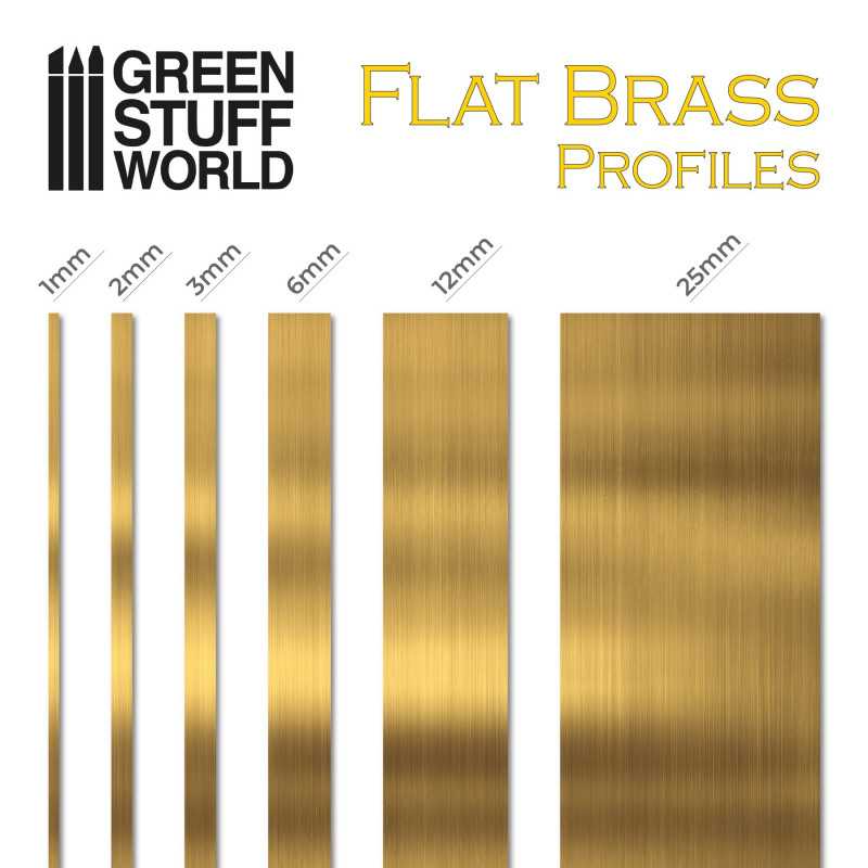 Green Stuff World: Flat Brass Profile - 0.2 x 250mm | Buy Online from The Home Crafters