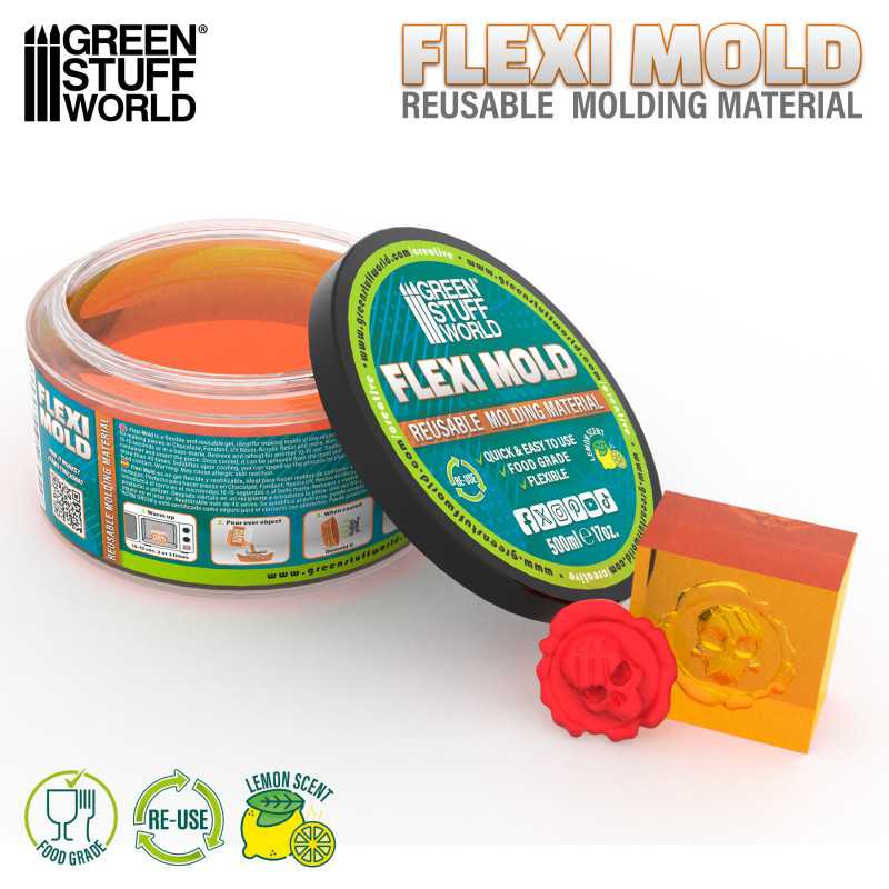 Green Stuff World: Flexi Mold - Reusable Moulding Material - 500ml | Buy Online from The Home Crafters