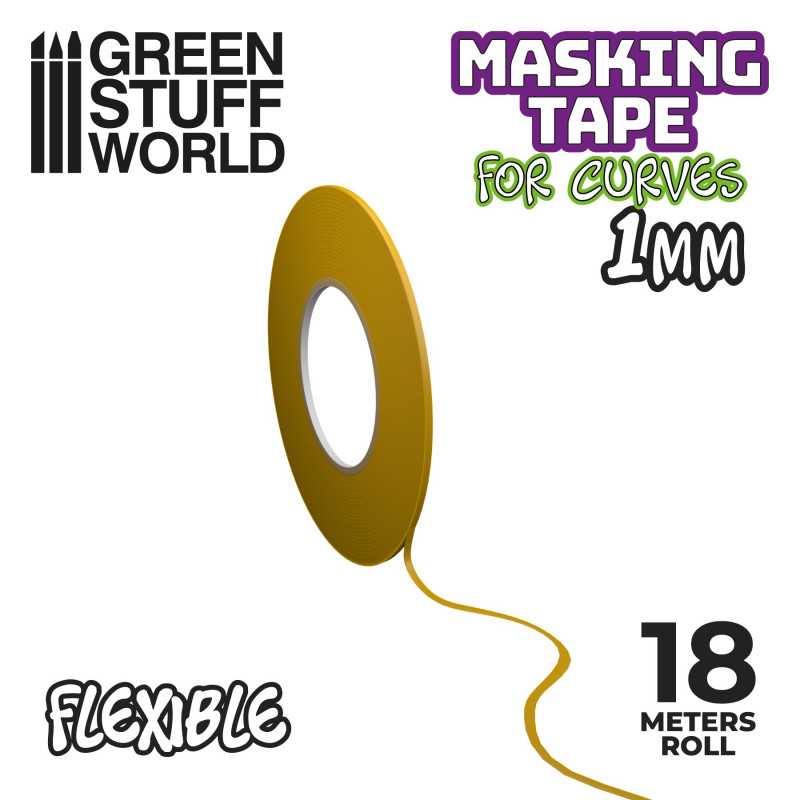Green Stuff World: Flexible Masking Tape for Curves and Precision Work 18m | Buy Online from The Home Crafters