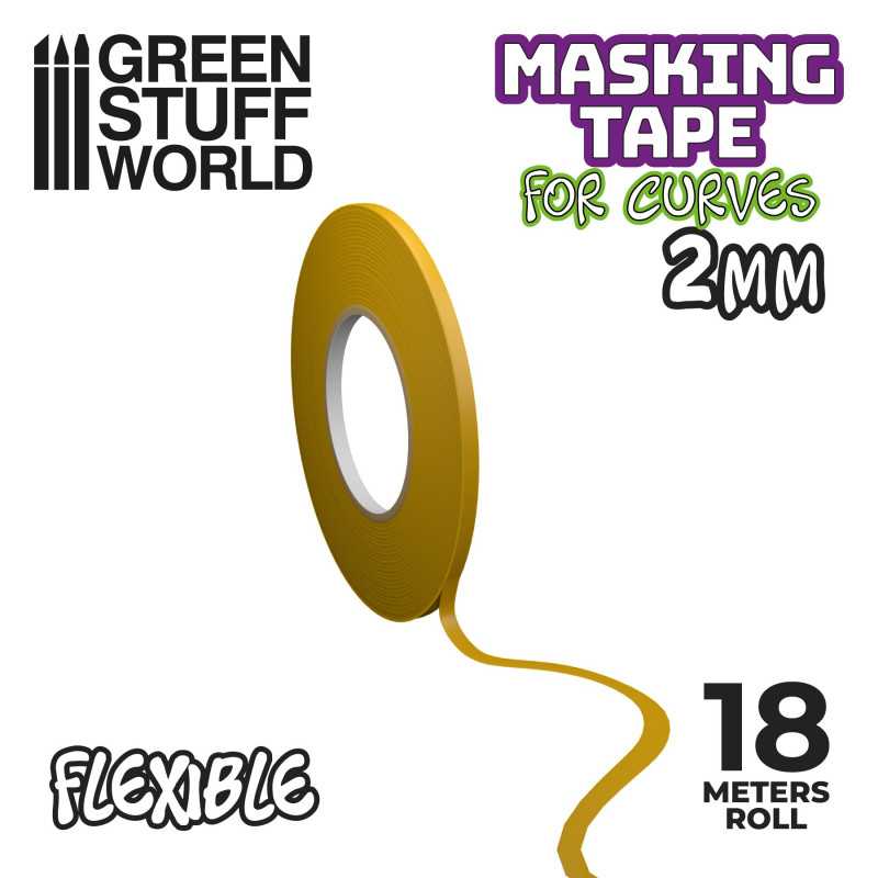 Green Stuff World: Flexible Masking Tape for Curves and Precision Work 18m | Buy Online from The Home Crafters
