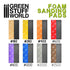 Green Stuff World: Assorted Coarse Grit Foam Sanding Pads - 20pk | Buy Online from The Home Crafters