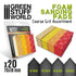 Green Stuff World: Assorted Coarse Grit Foam Sanding Pads - 20pk | Buy Online from The Home Crafters