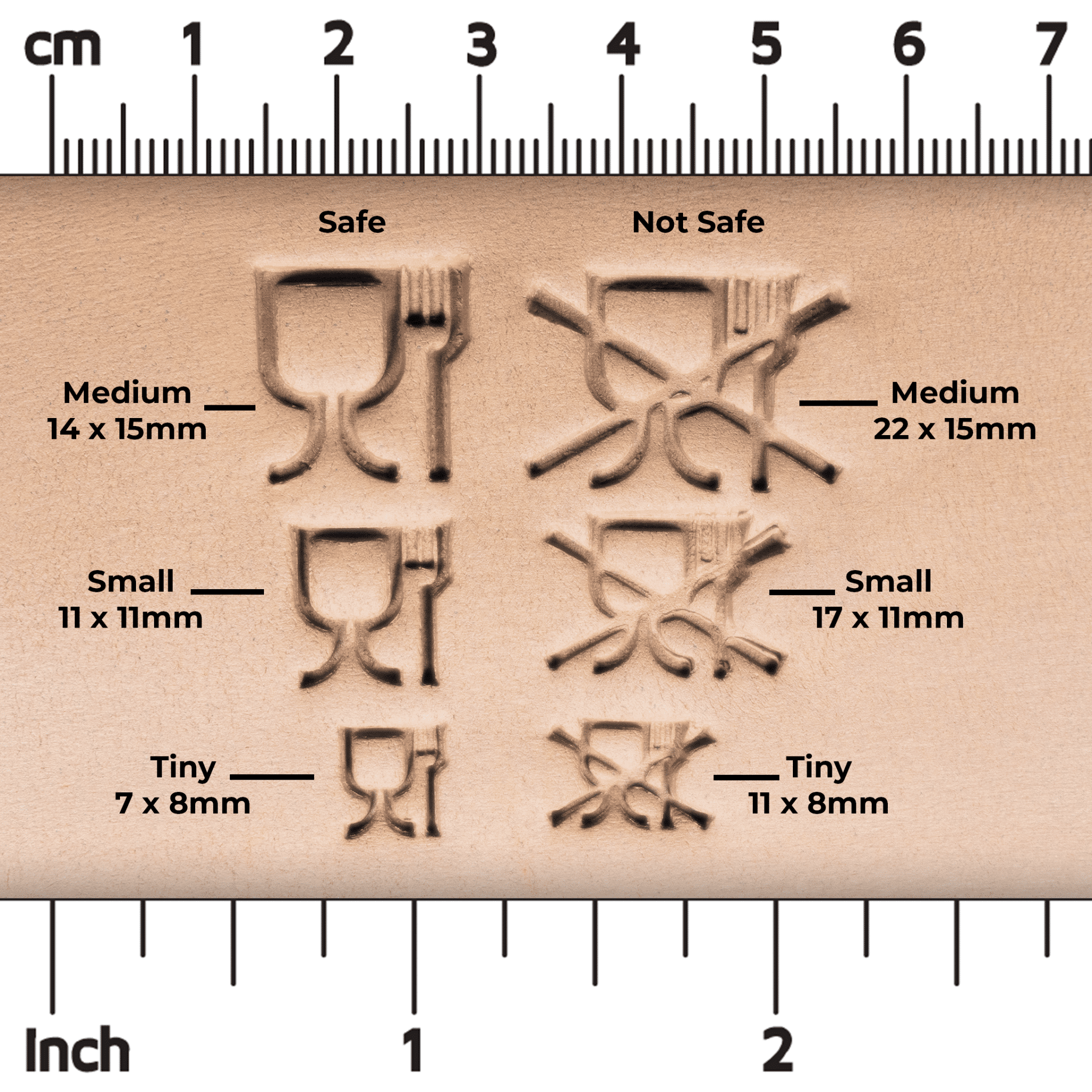 Food Safe or Not Safe Clay Stamps | Buy Online from The Home Crafters