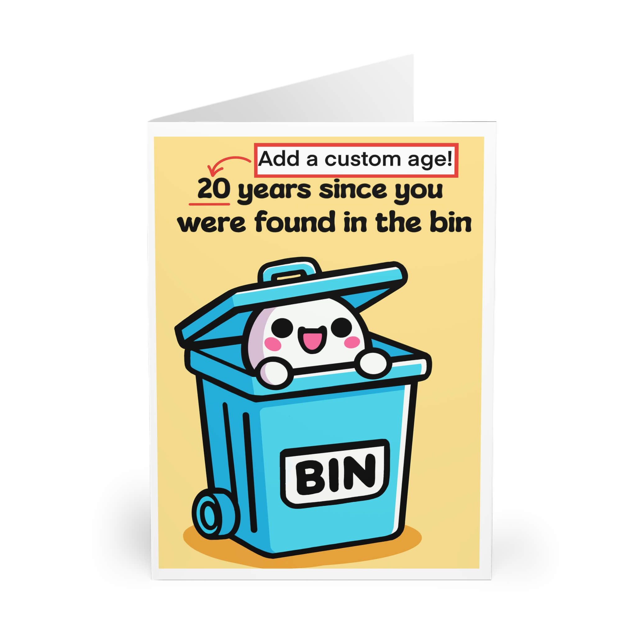 Found in the Bin – Funny Custom Birthday Card | Buy Online from The Home Crafters