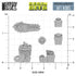 Resin Bits: Miscellaneous - 1:48-1:35 Gift Box Presents - 22pc