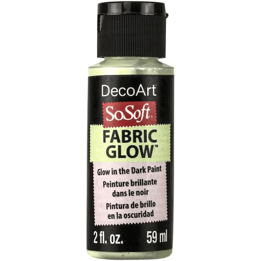 DecoArt SoSoft Acrylic Glow in the Dark Fabric Paint - 2oz