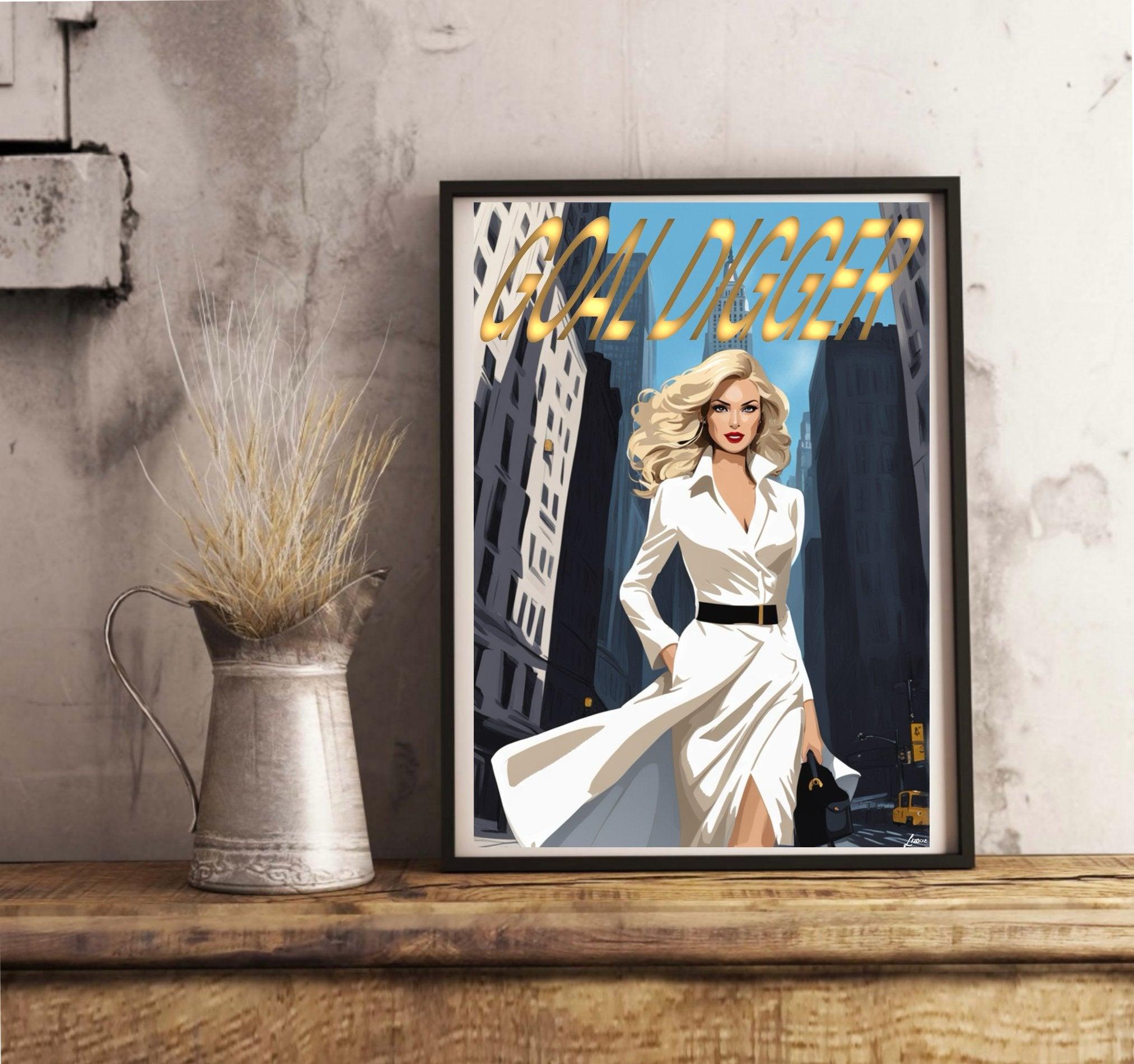 Goal Digger New York - Inspired Sophisticated Art Print | Buy Online from The Home Crafters