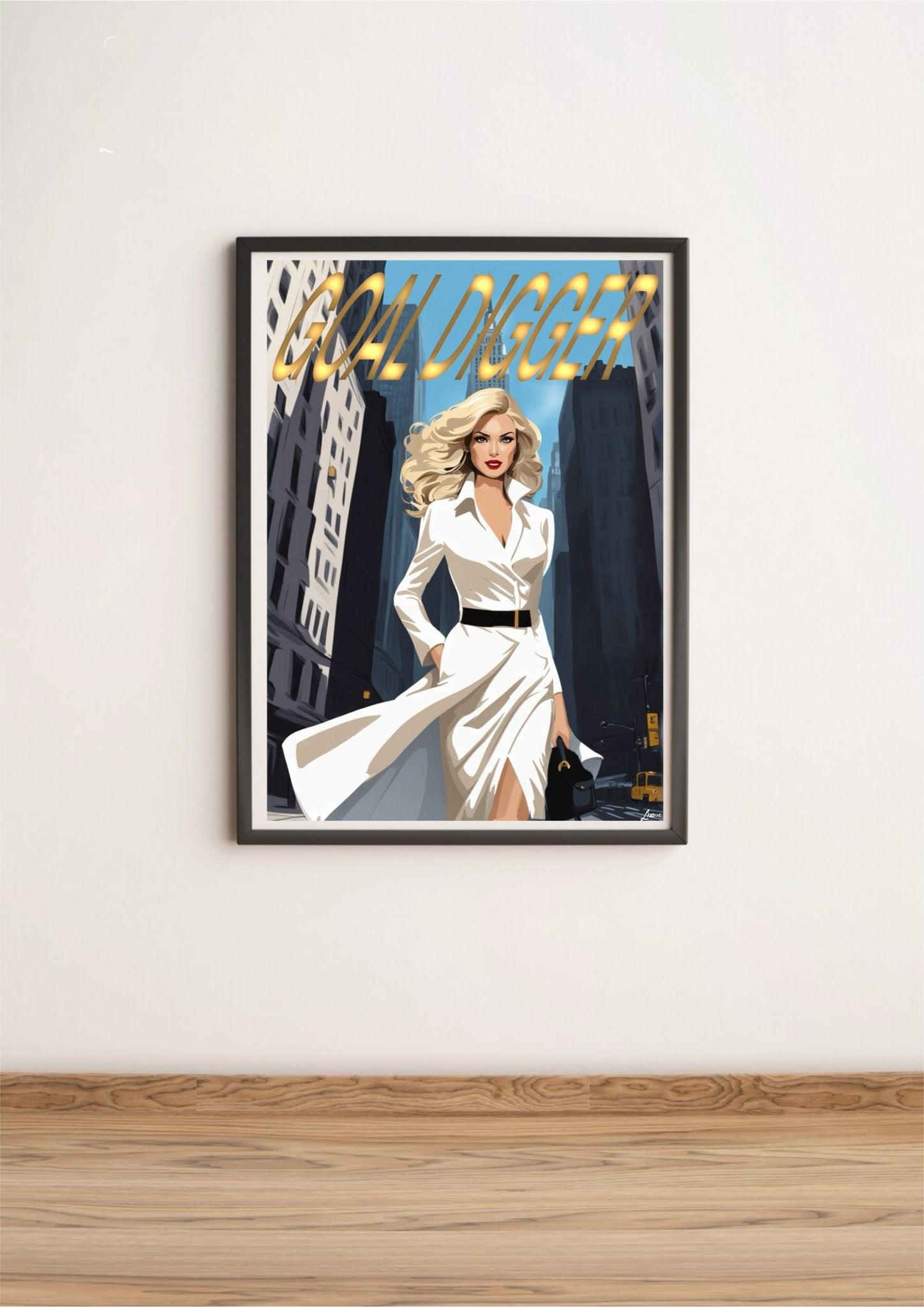 Goal Digger New York - Inspired Sophisticated Art Print | Buy Online from The Home Crafters