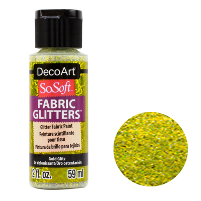 DecoArt SoSoft Acrylic Glitter Fabric Paint - 2oz